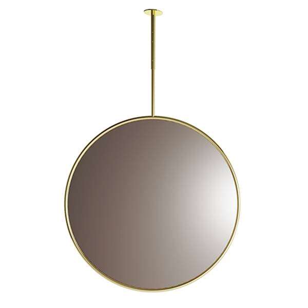 Planet - Large Ceiling Mirror - Bronze Glass - Gold Champagne Frame