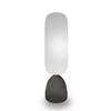 Front&Back - Lacquered Base Mirror - Shown with Grigio Fumo Base - Gold Frame