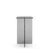 Lift + Totem - Side Table - Tall  with Smoked Glass