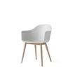 Harbour Dining Arm Chair - Natural Oak Wood Legs - Hard Shell