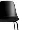 Harbour Bar Side Chair - Black Steel Legs - Hard Shell