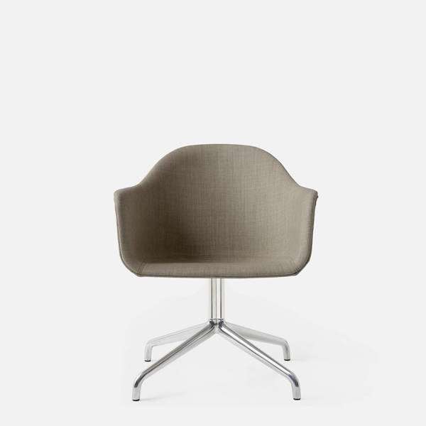 Harbour Swivel Arm Chair - Polished Aluminum Base - Remix 2 233