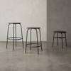From Left to Right: Afteroom Bar Stool, Afteroom Counter Stool, Afteroom Stool - Wood Seat
