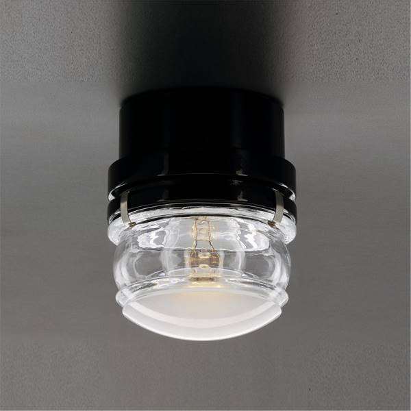 Fresnel Outdoor Wall - Ceiling - Black