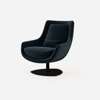Elba Lounge Chair - Domkapa-Price Category 1-Powell Deep blue - Black Base