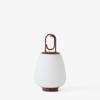 Lucca Portable Lamp - Maroon brass