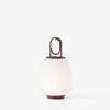 Lucca Portable Lamp - Maroon brass - Light On