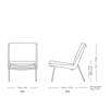 Diagram - Boomerang HM1 Lounge Chair