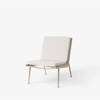 Boomerang HM1 Lounge Chair - Oak - Loop Cream K5042-33