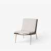 Boomerang HM1 Lounge Chair - Walnut - Loop Cream K5042-33