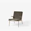 Boomerang Lounge Chair with Armrest - Oak - Duke 004