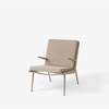 Boomerang Lounge Chair with Armrest - Oak - Karakorum 003