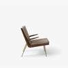 Boomerang Lounge Chair with Armrest - Walnut - Karakorum 003