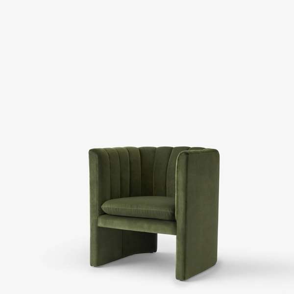 Loafer SC23 Lounge Chair - Velvet 02 Pine Side