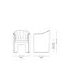Diagram - Loafer SC24 Dininng Chair