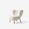 Little Petra Lounge Chair - Oak Legs - Sheepskin Moonlight