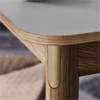 Patch Extendable Dining Table - White Oiled Oak with Beige Arizona Top