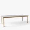 Patch Extendable Dining Table - HW2 -White Oiled Oak with Beige Arizona Top