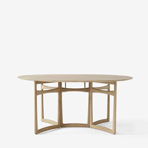 Drop Leaf HM6 Dining Table - White Oiled Oak