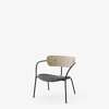 Pavilion AV6 Lounge Armchair Upholstered Seat - Vidar 0152 - white oak