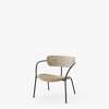 Pavilion AV6 Lounge Armchair Upholstered Seat - Vidar 0333 - white oak