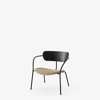 Pavilion AV6 Lounge Armchair Upholstered Seat - Vidar 0333 - black oak