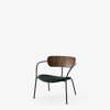 Pavilion AV6 Lounge Armchair Upholstered Seat - Vidar 1062 - walnut