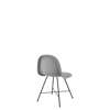 3D Dining Chair - Fully Upholstered Center base - Black base - kvadrat hallingdal 123