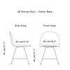 Diagram - 3D Dining Chair - Front Upholstered Center Base HiRek Shell