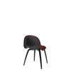 3D Dining Chair - Front Upholstered Wood Base Hirek Shell - Black Stained Beech Hirek black 