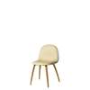 3D Dining Chair - Front Upholstered Wood Base Wood Shell - Oak 