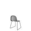 3D Dining Chair - Fully Upholstered Sledge Base - Black base kvadrat hallingdal 123