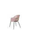 Bat Dining Chair - Un-Upholstered Conic Base - Black Base - sweet pink Shell
