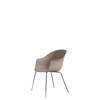 Bat Dining Chair - Un-Upholstered Conic Base - Chrome Base - new beige Shell