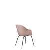 Bat Dining Chair - Un-Upholstered Conic Base - Black Base - sweet pink Shell