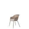 Bat Dining Chair Conic Base with Cushion - Antiquebrass