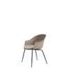 Bat Dining Chair Conic Base with Cushion - Black base - new beige Shell