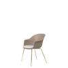 Bat Dining Chair Conic Base with Cushion - Brass