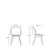 Diagram - Beetle Dining Chair - Seat Upholstered Wood Base