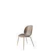Beetle Dining Chair - Un-Upholstered Conic Case - Antique brass Base - new beige shell