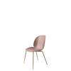 Beetle Dining Chair - Un-Upholstered Conic Case - Antique brass Base - sweet pink shell