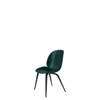 Beetle Dining Chair - Un-Upholstered - black stained beech Base - dark green shell
