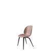 Beetle Dining Chair - Un-Upholstered - black stained beech Base - sweet pink shell
