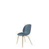 Beetle Dining Chair - Un-Upholstered - oak Base - smoke blue shell