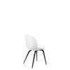 Beetle Dining Chair - Un-Upholstered - black stained beech Base - pure white shell