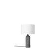 Gravity Table Lamp - Small -Grey Marble base - White Shade - Light Off