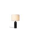 Gravity Table Lamp - Large - Canvas shade - Black Marble