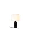 Gravity Table Lamp - Large - White shade - Black Marble