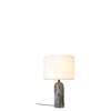Gravity Table Lamp - Large - White shade - Grey Marble