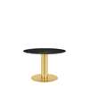 GUBI 2.0 Dining Table - Round 110 - black marquina marble top